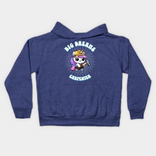 Big Dreams Carpenter Unicorn Ocean Edition Kids Hoodie